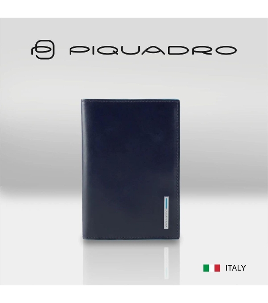 Обложка для паспорта Piquadro Blue Square PP5255B2/BLU2 синий натур.кожа