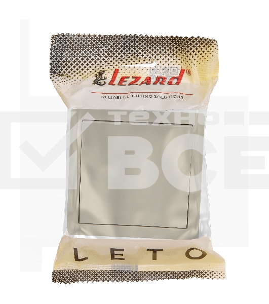 Выключатель 1-кл. ОП LETO крем LEZARD 752-0300-100