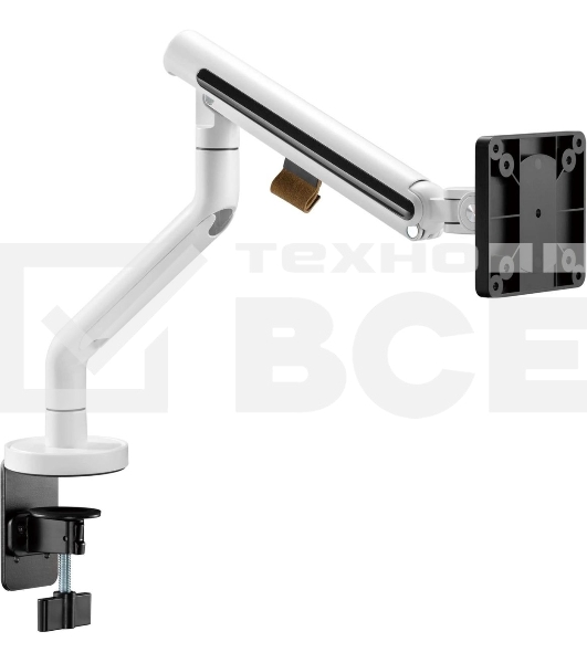 Кронштейн для мониторов Ultramounts UM725W белый 17'-32' макс.9кг крепление к столешнице поворот и наклон