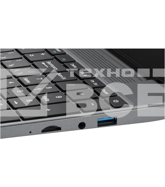 Ноутбук IRU Tactio 15PHR Ryzen 5 7430U 8Gb SSD256Gb AMD Radeon Graphics 15.6' IPS FHD (1920x1080) FreeDOS black WiFi BT Cam 4000mAh (2150143)