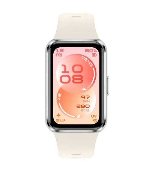 Фитнес-браслет HUAWEI Band 11 BNE-AL00, 1.62' AMOLED, Bluetooth, IP68, белый / серебристый