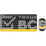 Клавиатура + мышь A4Tech Fstyler FG1110 клав:черный/желтый мышь:черный/желтый USB беспроводная Multimedia (FG1110 BUMBLEBEE), фото4