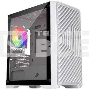 Компьютерный корпус 1STPLAYER TRILOBITE T5 White / mATX, TG / 4x120mm LED fans inc. / T5-WH-4F1-W
