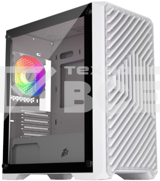 Компьютерный корпус 1STPLAYER TRILOBITE T5 White / mATX, TG / 4x120mm LED fans inc. / T5-WH-4F1-W