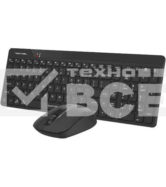 Клавиатура + мышь A4Tech Fstyler FG2300 Air2 клав:черный мышь:черный USB беспроводная slim