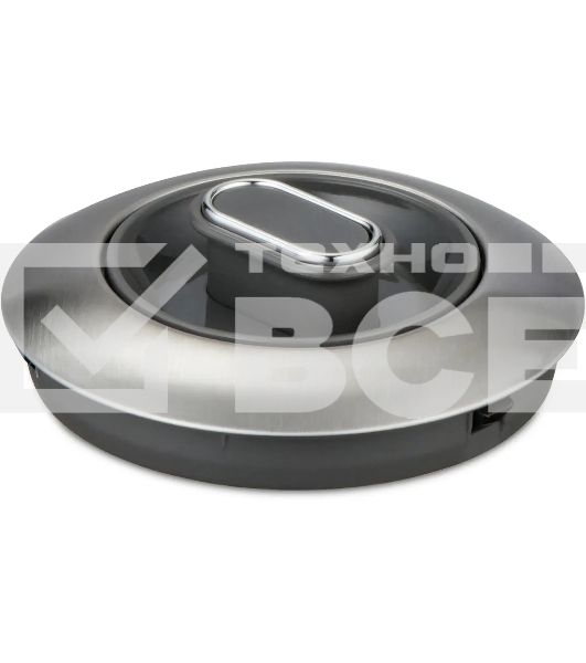 Чайник электрический Hyundai HYK-S4804 1.7л. 2200Вт серый/черный корпус: металл