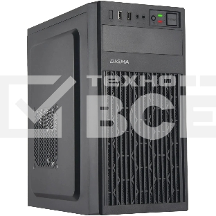 Компьютерный корпус Digma DCC-MN302 черный без БП mATX 1x80mm 2x120mm 1xUSB2.0 1xUSB3.0 audio