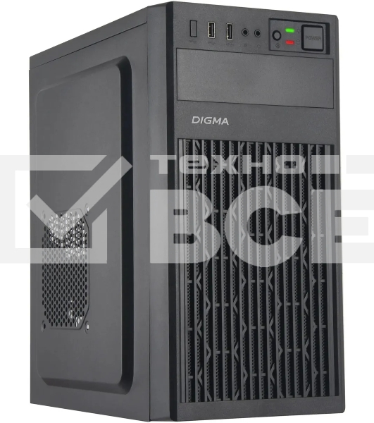 Компьютерный корпус Digma DCC-MN302 черный без БП mATX 1x80mm 2x120mm 1xUSB2.0 1xUSB3.0 audio