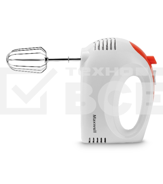 Миксер Maxwell MW-1358, 300вт ручной, белый