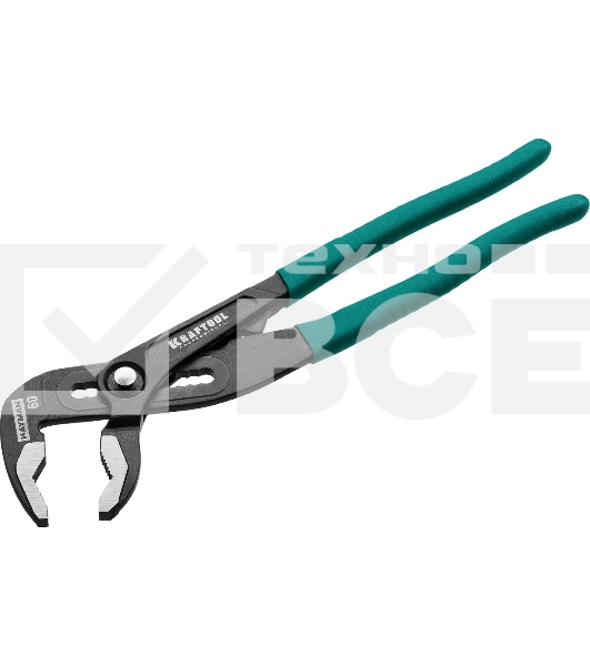 Клещи переставные KRAFTOOL 22353-25 Bulldog  Cr-V, max захват 60мм, губки 6мм, 250мм