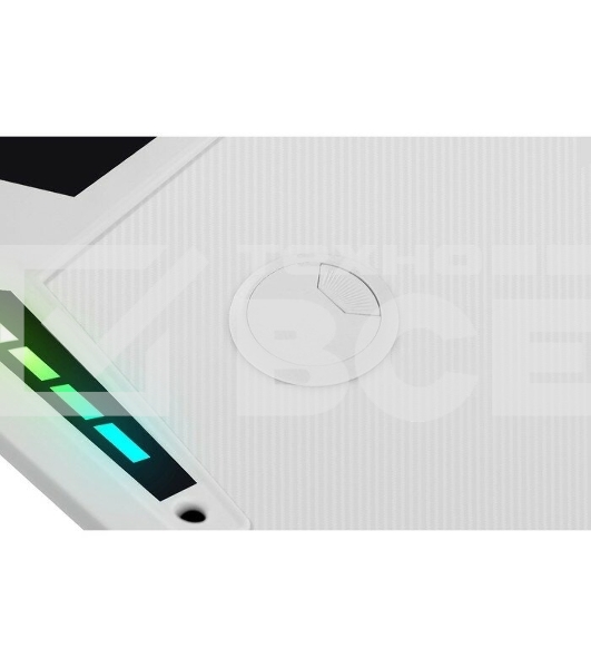 Стол игровой Defender Infinity RGB,подвес круж+гарн.,бел,120_5
