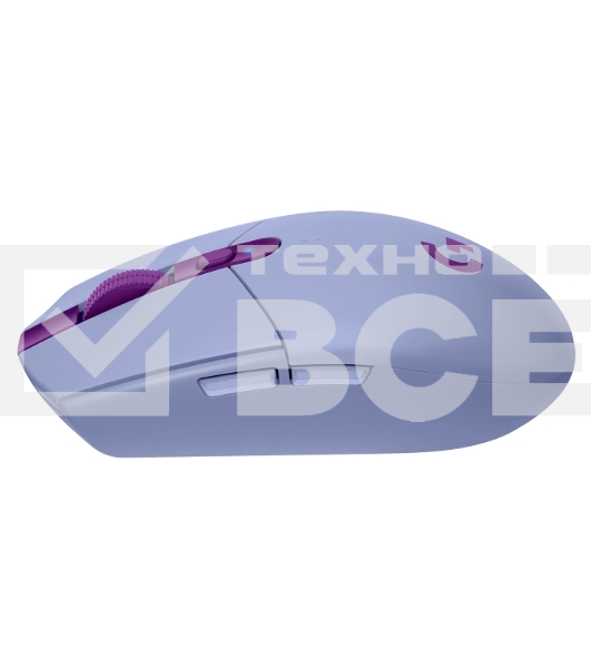 Мышь беспроводная Logitech G304 Lightspeed фиолетовый, 12000 dpi, радиоканал, USB, кнопки - 6