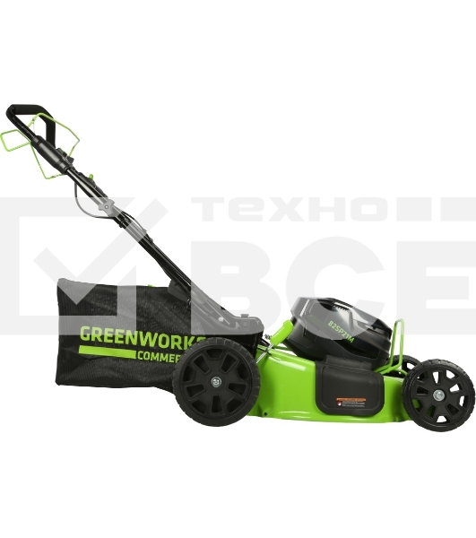 Газонокосилка самоходная, аккумуляторная Greenworks GC82LM51SP2, 82V, 51 см, бесщеточная, c 1*АКБ 5 А.ч. и ЗУ (2515907UB)