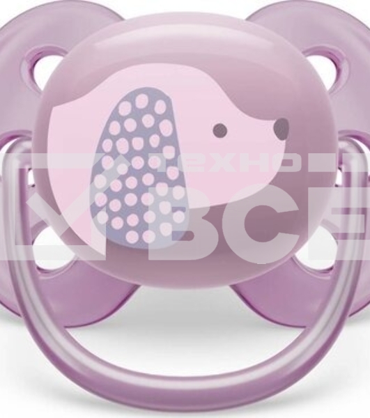 Пустышка Philips Avent ultra soft, собачка, 6-18 мес., 1 шт.