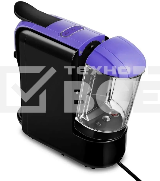 Кофемашина Kitfort КТ-7105-1 1450Вт черный/фиолетовый