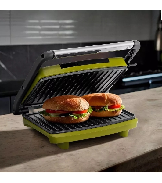 Сэндвичница Kitfort КТ-3626 750Вт зеленый/серый