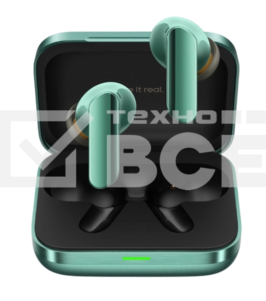 Гарнитура внутриканальные Realme Air 7 Pro (RMA2407) зеленый беспроводные bluetooth в ушной раковине (6941764467071)