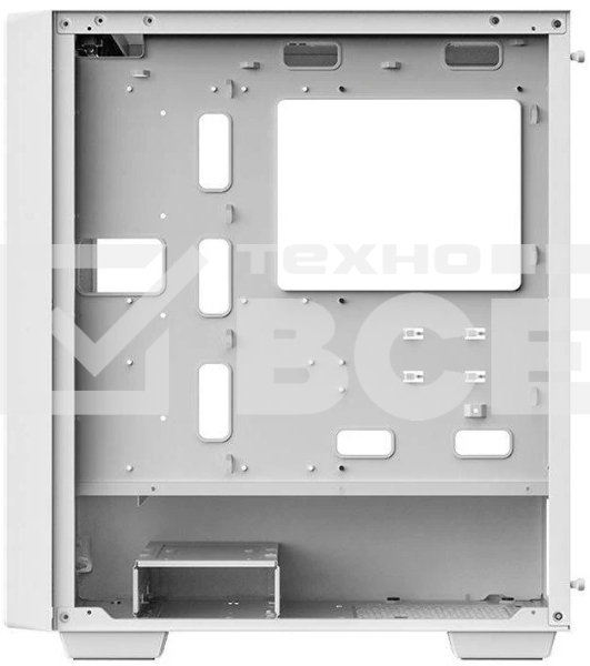 Компьютерный корпус без блока питания Deepcool CC560 WH Limited, Midi-Tower, TG, no fans, 1xUSB-A 3.0, 1xUSB 2.0, ATX, mATX, mITX белый
