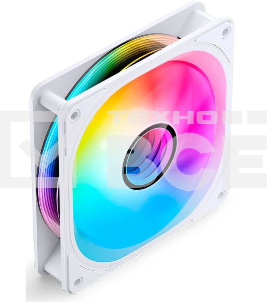Вентилятор для корпуса JONSBO FR-606WR Reverse (120x120x25мм, 4-pin PWM, ARGb, 35.99CFM, 26.5dBA, 1500RPM, белый)