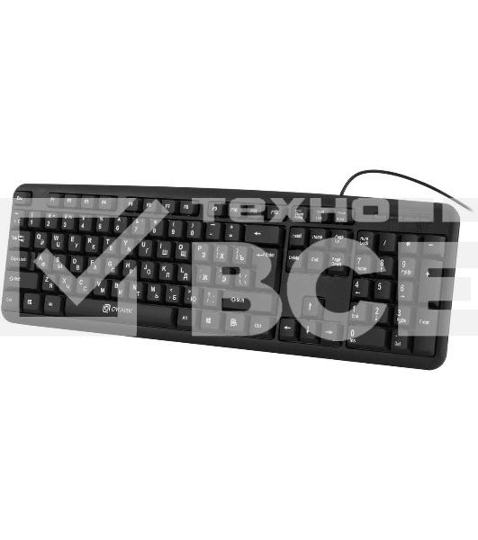 Клавиатура проводная Oklick 180M черный USB
