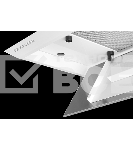 Вытяжка встраиваемая Kuppersberg Intro 70 белый, 70 см, 1000 куб. м/ч, 43 дБ