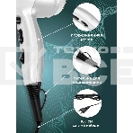 Фен Kelli KL-1110 белый/серебристый, 2400 Вт, фото2