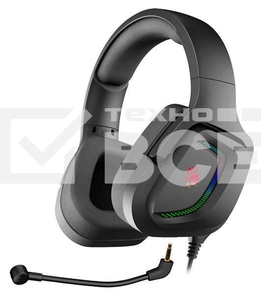 Наушники с микрофоном A4Tech Bloody G573 черный 2м мониторные USB оголовье (G573)