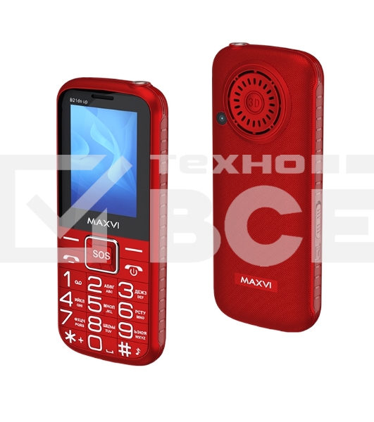 Мобильный телефон Maxvi B21ds up красный
