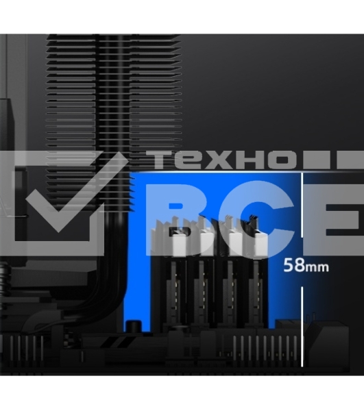 Устройство охлаждения(кулер) ID-Cooling Frozn A720 черный 140мм алюминий+медь 2000rpm 33.5db 4-pin 300W 163мм