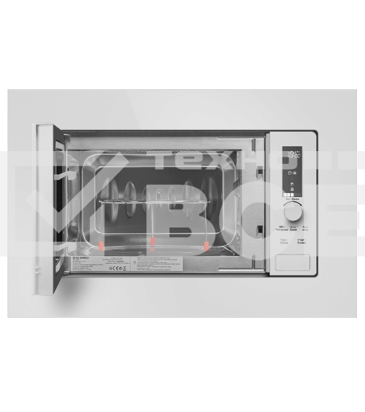 Микроволновая печь встраиваемая Maunfeld JBMO820GW01 белый, 20 л, 1080 Вт, переключатели - сенсор/поворотный механизм