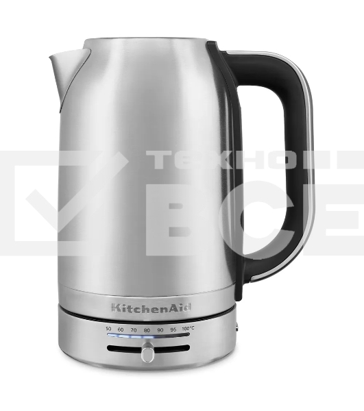 Чайник электрический KitchenAid 5KEK1701ESX стальной, 1,7 л, 2400 Вт