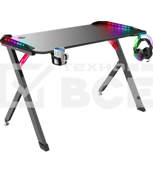 Стол игровой Defender PLATINUM RGB BLACK