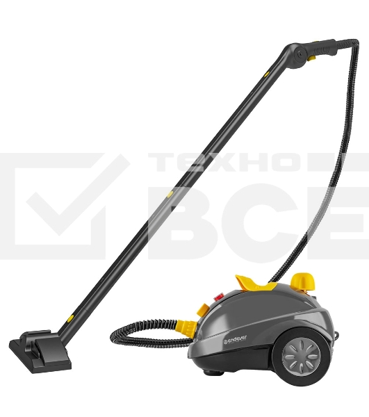 Универсальный отпариватель-пароочиститель Endever Odyssey Q-808, темно-серый/желтый, мощность 1500 Вт, 3,5 бар, бак 700 мл, 85 г/мин, 2 шт/уп.