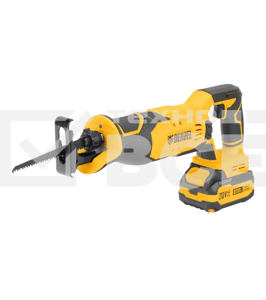 Пила сабельная Denzel RS-180 аккумуляторная Li-Ion, 20 В