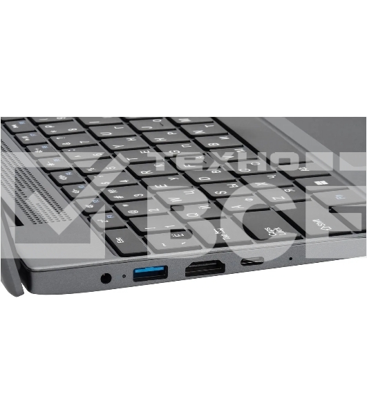 Ноутбук IRU Tactio 15PHR Ryzen 5 7430U 8Gb SSD256Gb AMD Radeon Graphics 15.6' IPS FHD (1920x1080) FreeDOS black WiFi BT Cam 4000mAh (2150143)