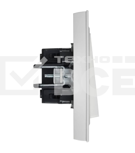 Выключатель 1-кл. СП BRITE ВСР10-1-0-БрАБ 10А в сборе арктич. бел. IEK BR-V10-0-10-K91-F