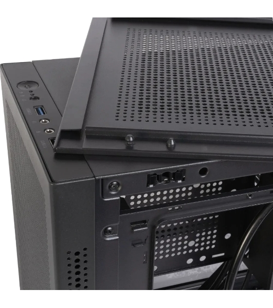 Корпус Midtower mATX Eurocase 00-01064257 MI05 черный без БП закаленное стекло USB 3.0