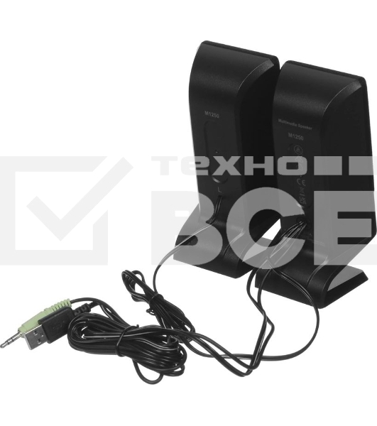 Акустическая система Edifier M1250 черный 2.0 активные