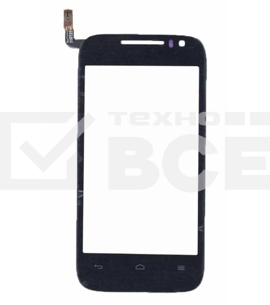 Сенсорное стекло (тачскрин) для Huawei Ascend G302D, черное