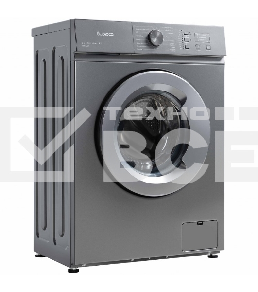 Стиральная машина Бирюса WM-SM510/04 M Металлик, загрузка фронтальная 5 кг, 1000 об/мин, класс А++