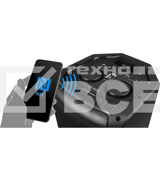 Портативная акустика Sven АС PS-710 черный 100 Вт Bluetooth