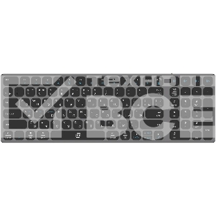 Клавиатура Оклик K767W беспроводная USB серый/черный (2002135)