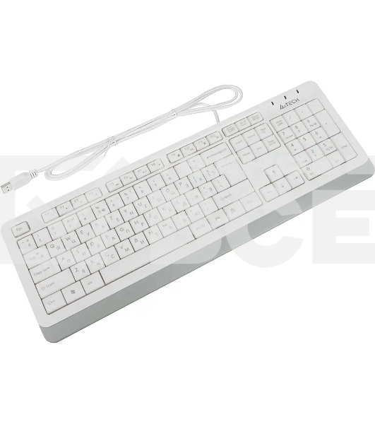 Клавиатура A4Tech Fstyler FK10 проводная, USB, белый/серый