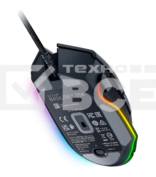 Мышь проводная Razer Basilisk V3 35K черный, 35000 dpi, USB, кнопки - 11