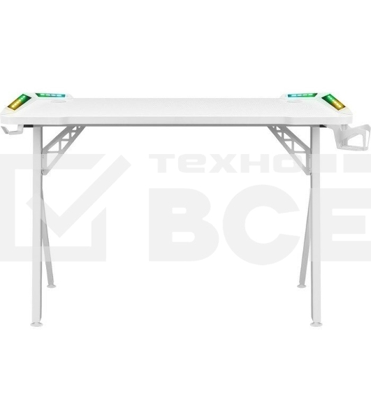 Стол игровой Defender Infinity RGB,подвес круж+гарн.,бел,120_5