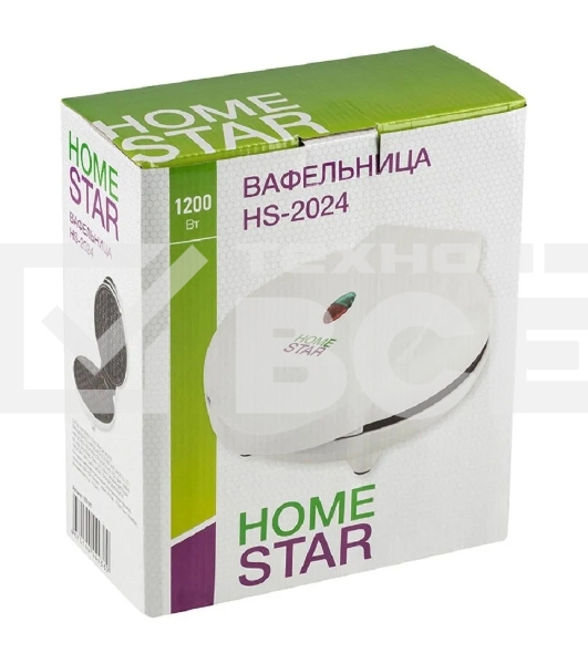 Вафельница HOMESTAR HS-2024 белый 1200Вт