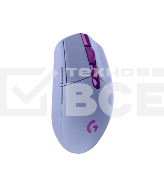 Мышь беспроводная Logitech G304 Lightspeed фиолетовый, 12000 dpi, радиоканал, USB, кнопки - 6
