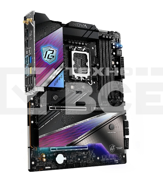 Материнская плата ASRock Z890 Nova WiFi, LGA 1851, Intel Z890, 4xDDR5, 4xSATA, 6xM.2, 1xPCIe 5.0 x16, 1xPCIe 4.0 x16, 1xPCIe x4, 1xHDMI, 2xThunderbolt 4, 1x5Gb LAN, 1x2.5Gb LAN, 4xUSB-A 3.2 Gen 2, 4xUSB-A 3.2 Gen 1, 2xUSB 2.0, 7.1, ATX
