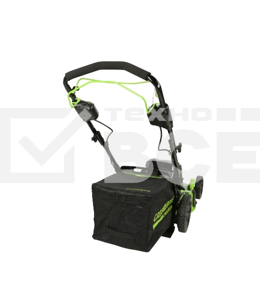 Газонокосилка самоходная, аккумуляторная Greenworks GC82LM51SP2, 82V, 51 см, бесщеточная, c 1*АКБ 5 А.ч. и ЗУ (2515907UB)
