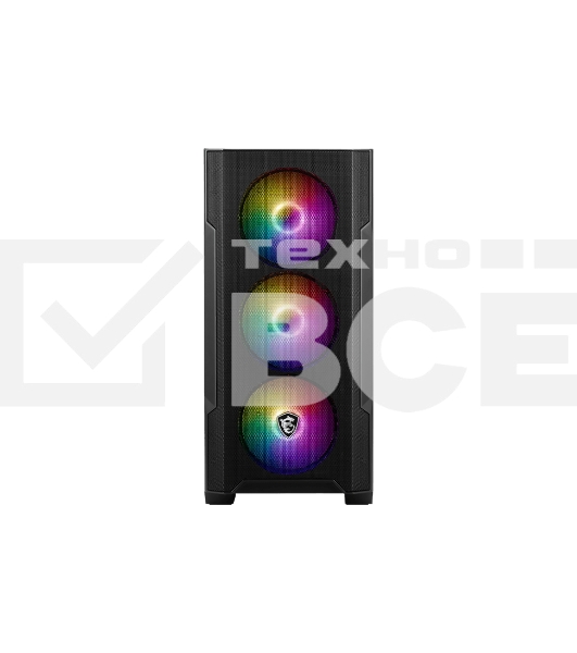 Компьютерный корпус MSI MAG FORGE M100A, Mini-Tower, Black 4x120mm